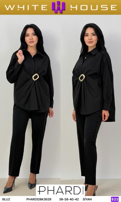 Блузка PHARDI PHARDI26K3029 — женская турецкая коллекция ALSHARM, ракурс 1