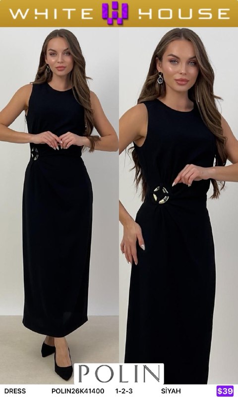 Платье POLIN POLIN26K41400 — женская турецкая коллекция ALSHARM, ракурс 1