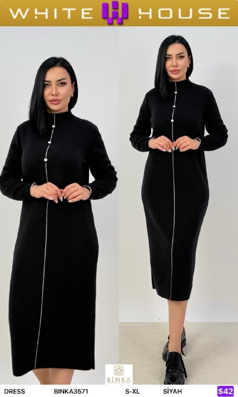 Платье BINKA BINKA3571 — женская турецкая коллекция ALSHARM, ракурс 2