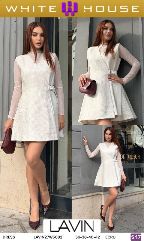 Платье LAVIN LAVIN27W5082 — женская турецкая коллекция ALSHARM, ракурс 2