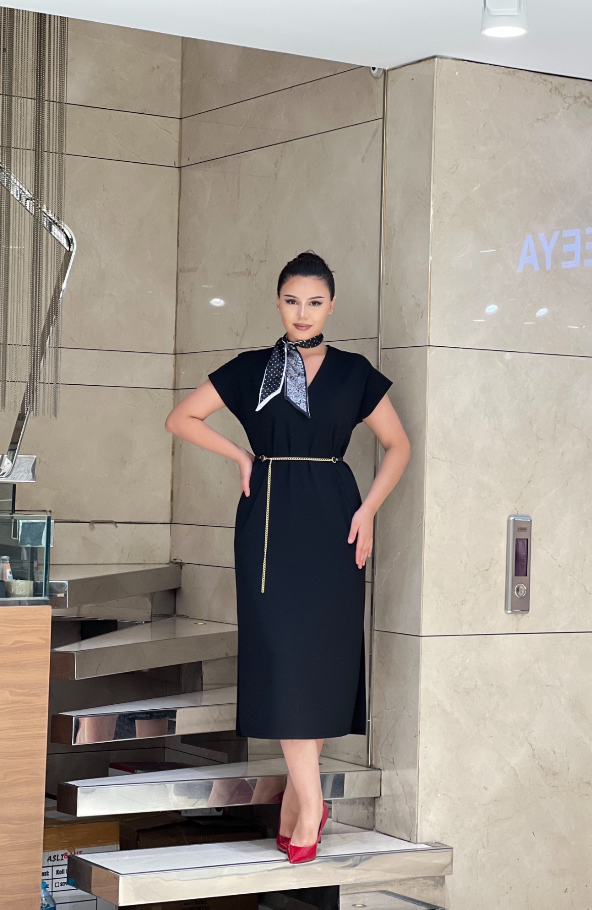 Платье PIENA 6907 — женская турецкая коллекция ALSHARM, ракурс 2
