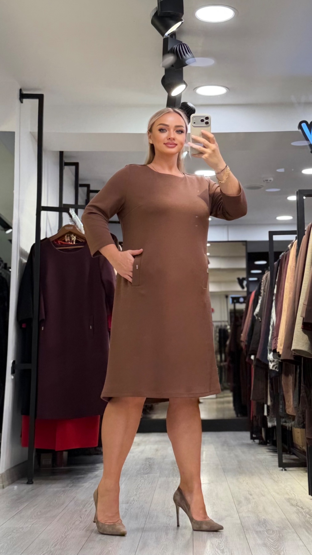 Платье TESSY 7358 — женская турецкая коллекция ALSHARM, ракурс 2