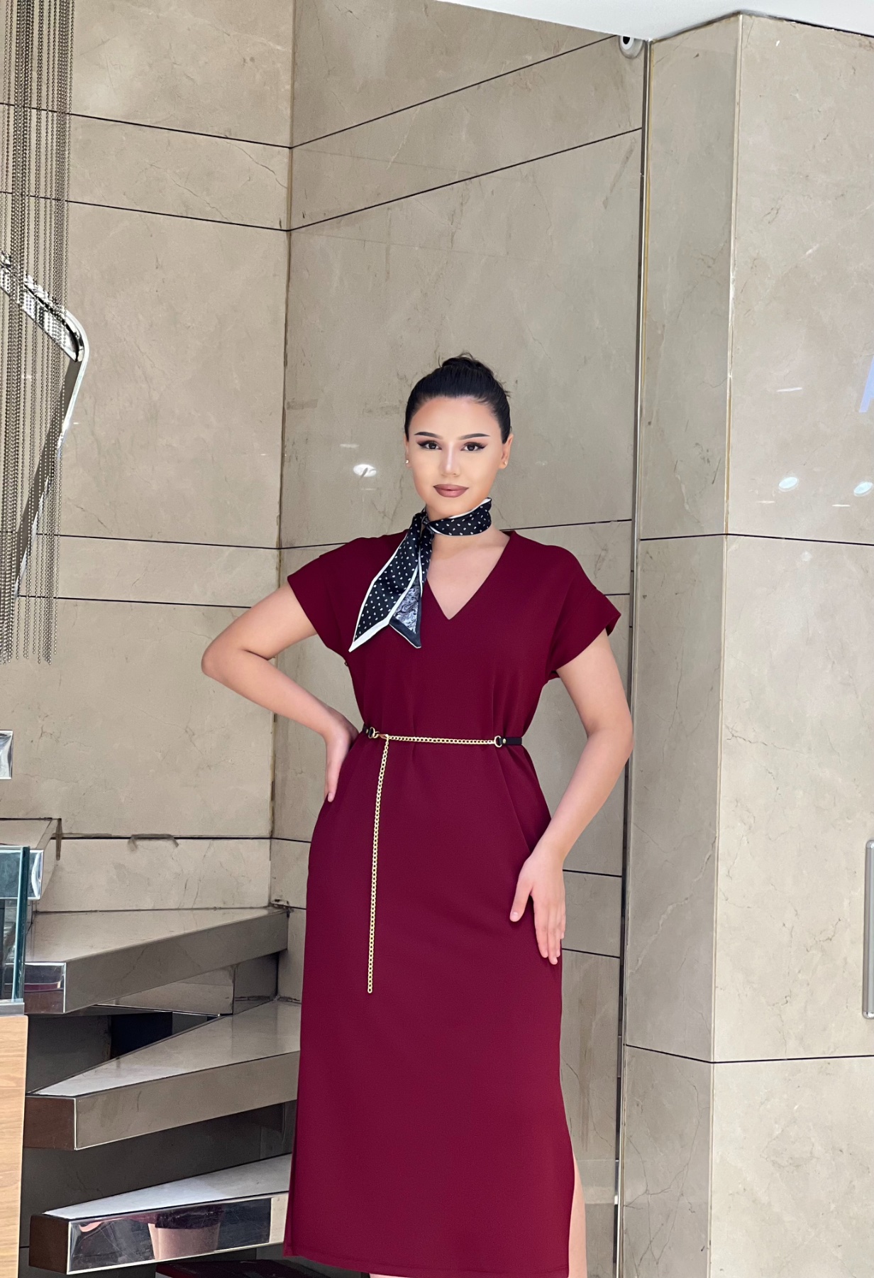 Платье PIENA 6907 — женская турецкая коллекция ALSHARM, ракурс 3