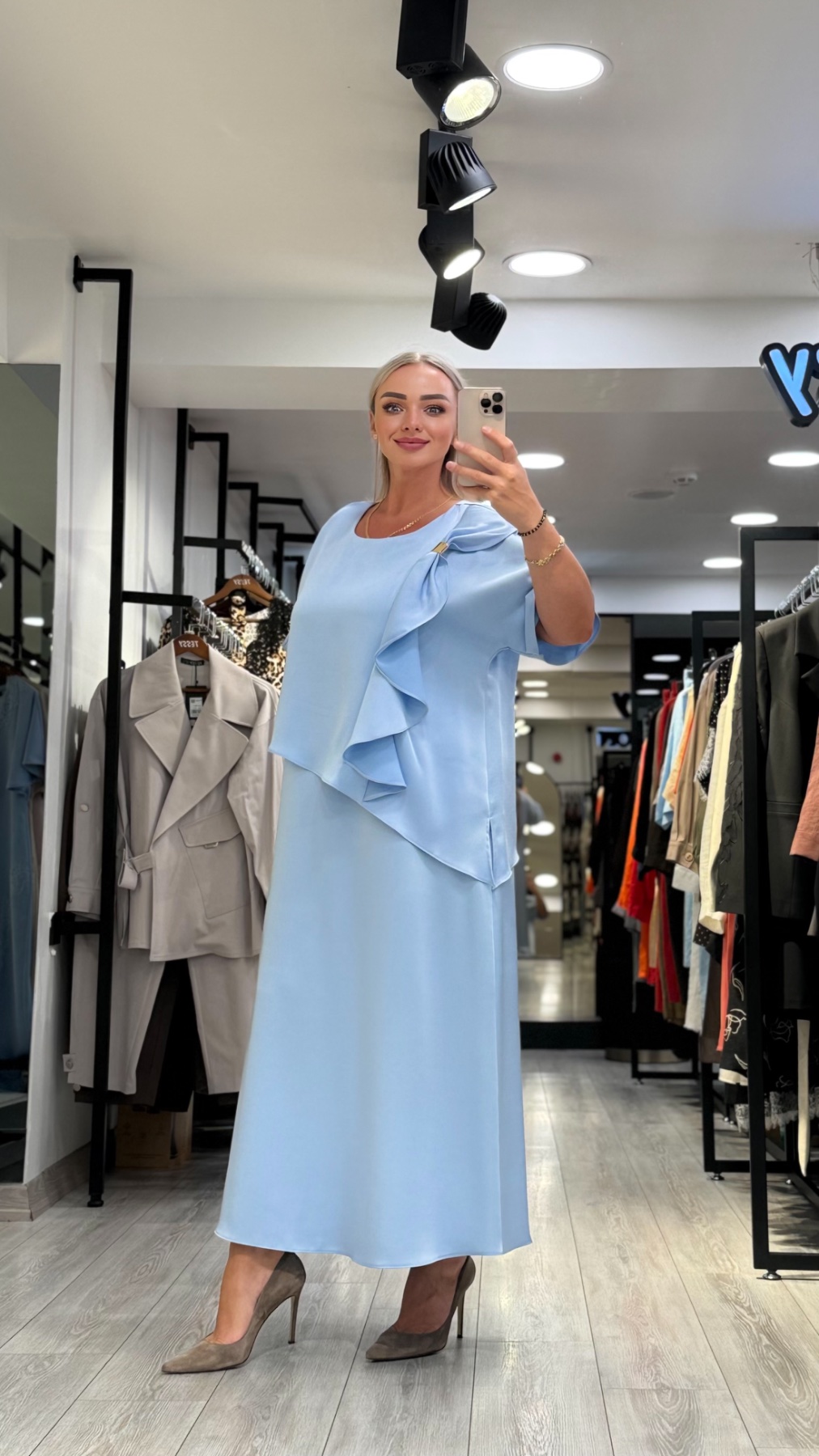 Платье TESSY 7319 — женская турецкая коллекция ALSHARM, ракурс 2