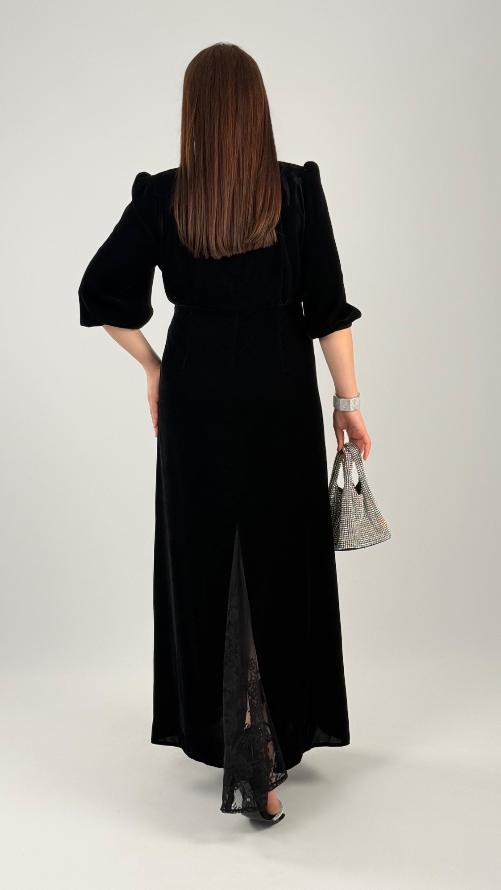 Платье CHIFFON 3539 — женская турецкая коллекция ALSHARM, ракурс 3