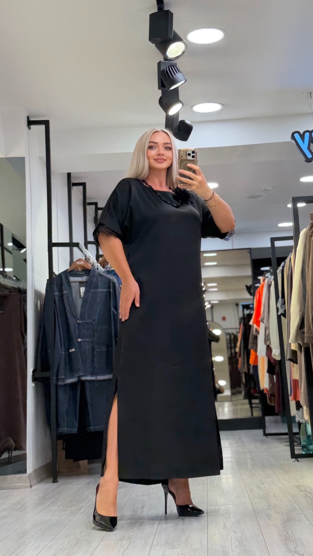Платье TESSY 7326 — женская турецкая коллекция ALSHARM, ракурс 2