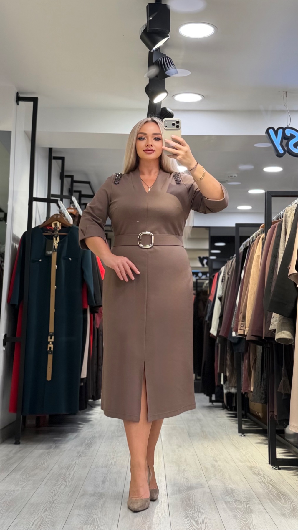 Платье TESSY 7384 — женская турецкая коллекция ALSHARM, ракурс 1