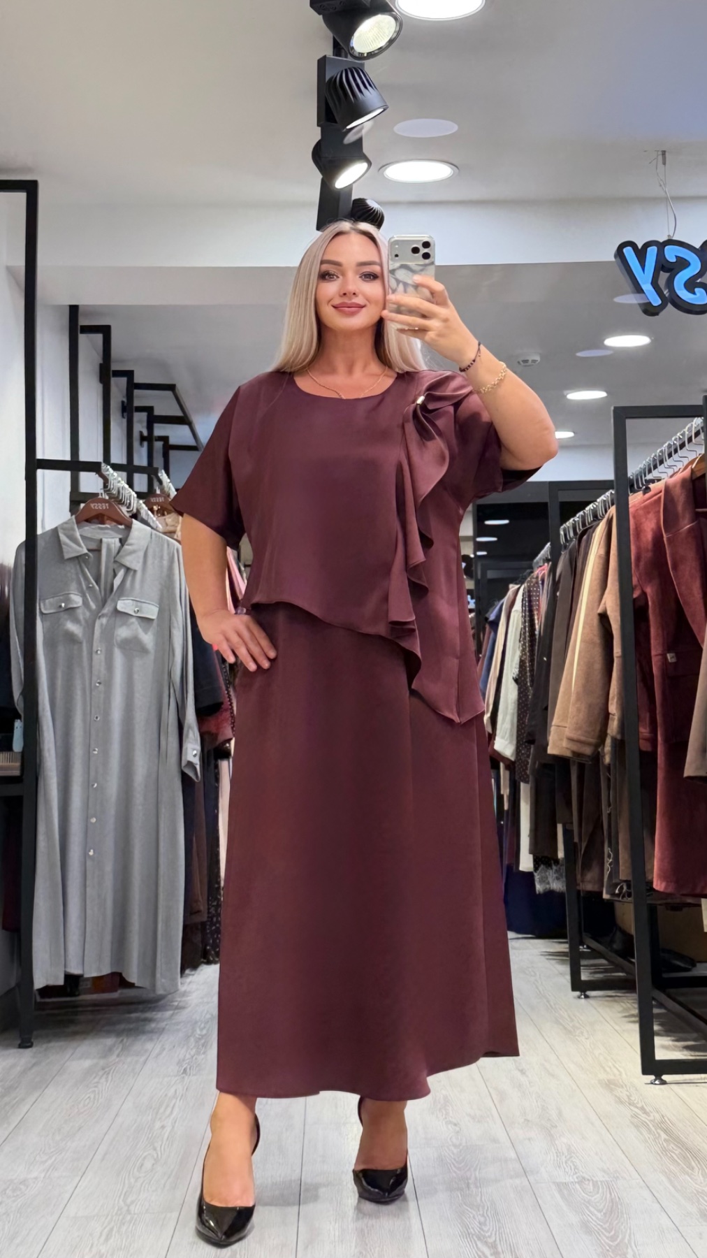 Платье TESSY 7319 — женская турецкая коллекция ALSHARM, ракурс 1