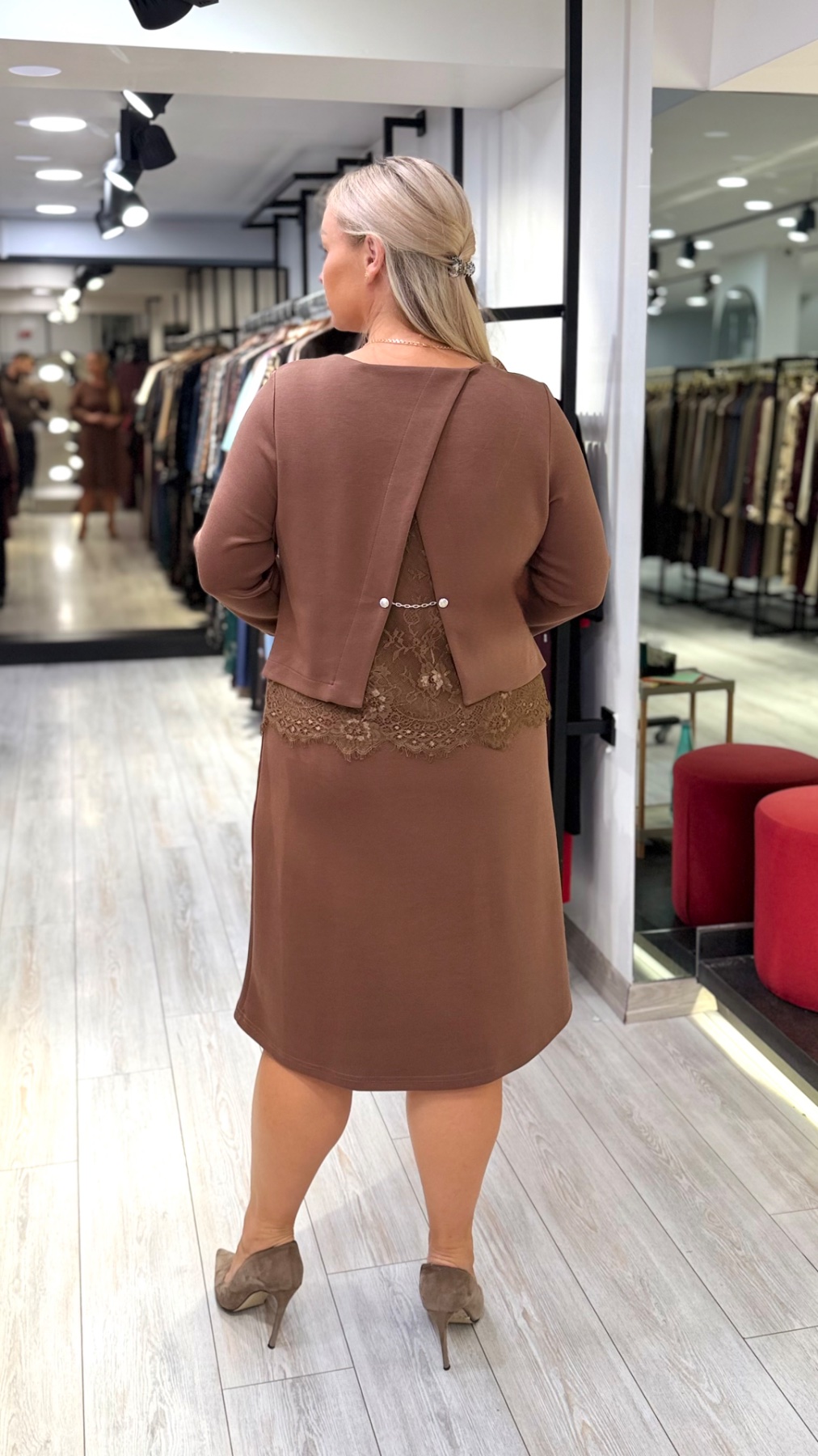 Платье TESSY 7358 — женская турецкая коллекция ALSHARM, ракурс 3