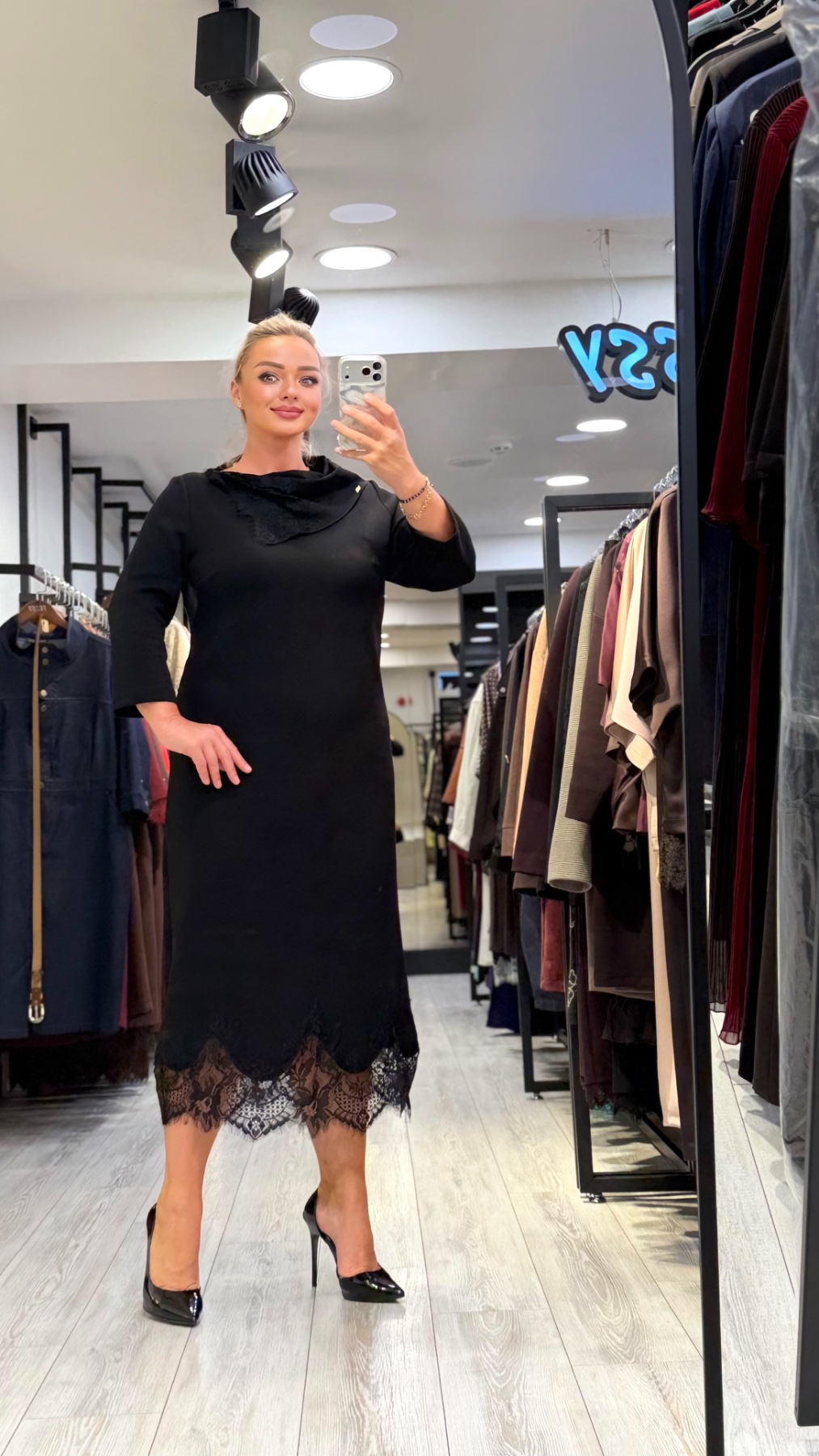 Платье TESSY 7351 — женская турецкая коллекция ALSHARM, ракурс 2