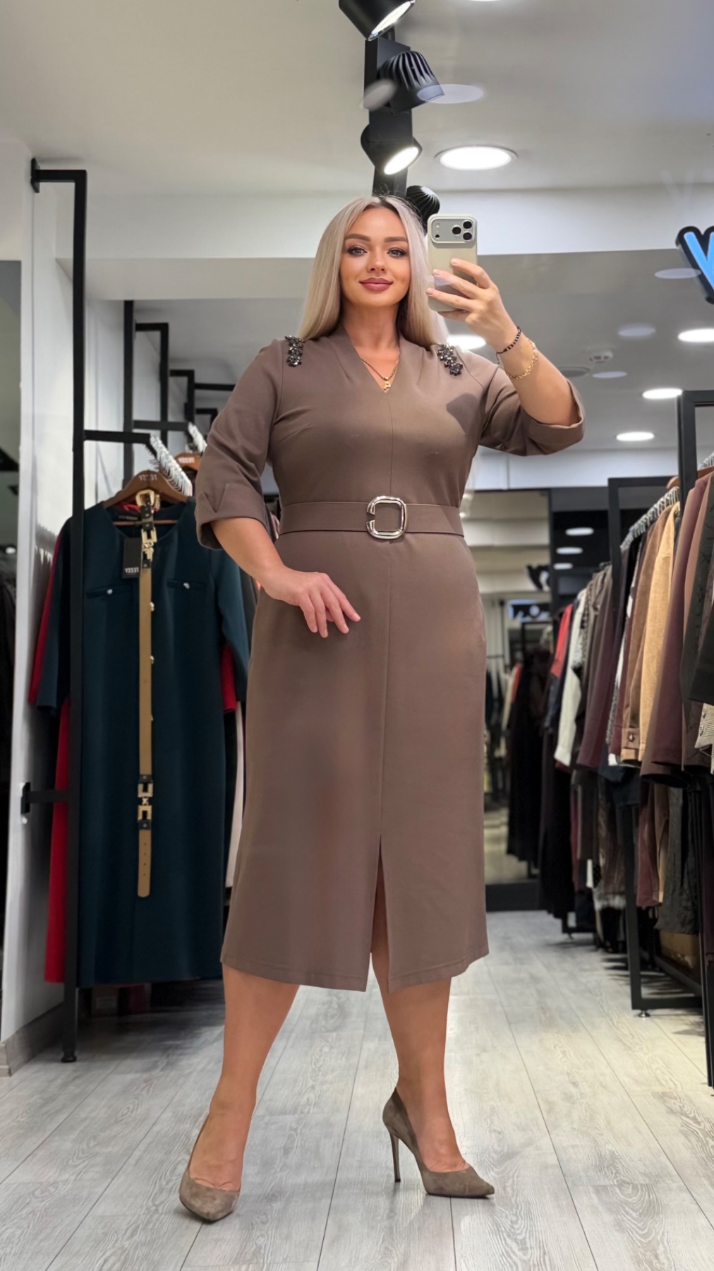 Платье TESSY 7384 — женская турецкая коллекция ALSHARM, ракурс 3
