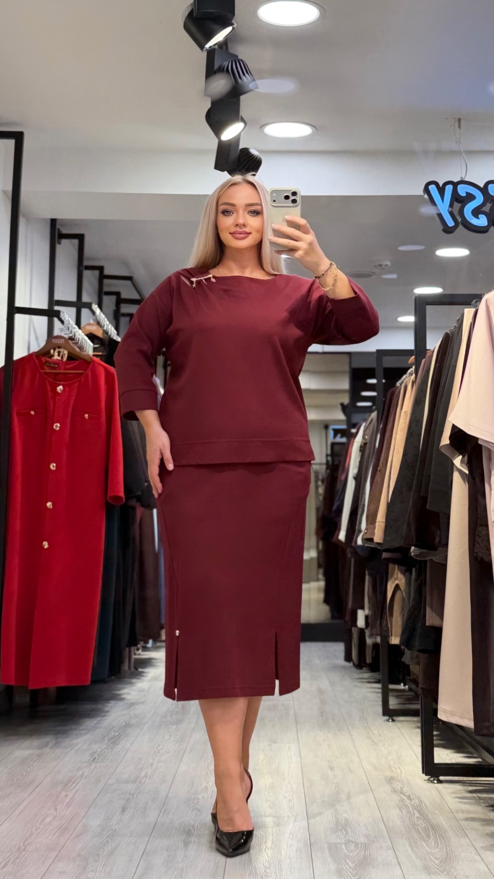 Костюм TESSY 8627 — женская турецкая коллекция ALSHARM, ракурс 2