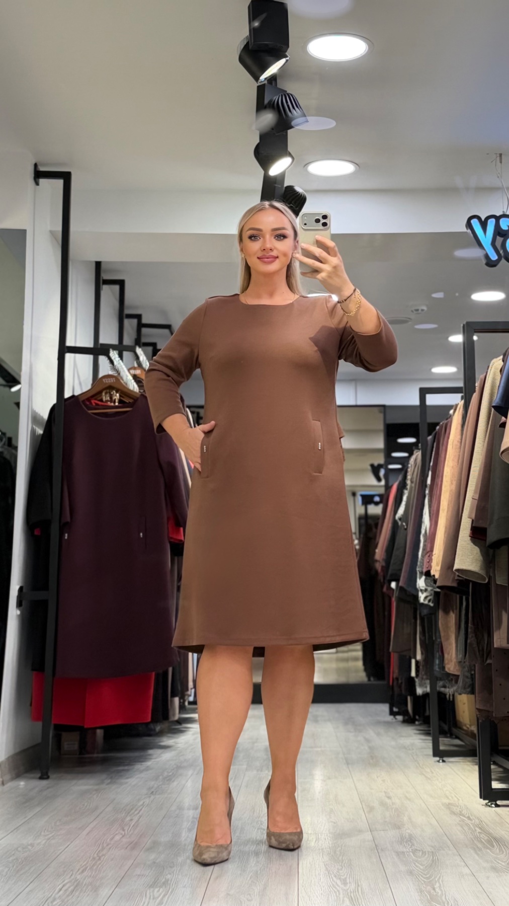 Платье TESSY 7358 — женская турецкая коллекция ALSHARM, ракурс 1
