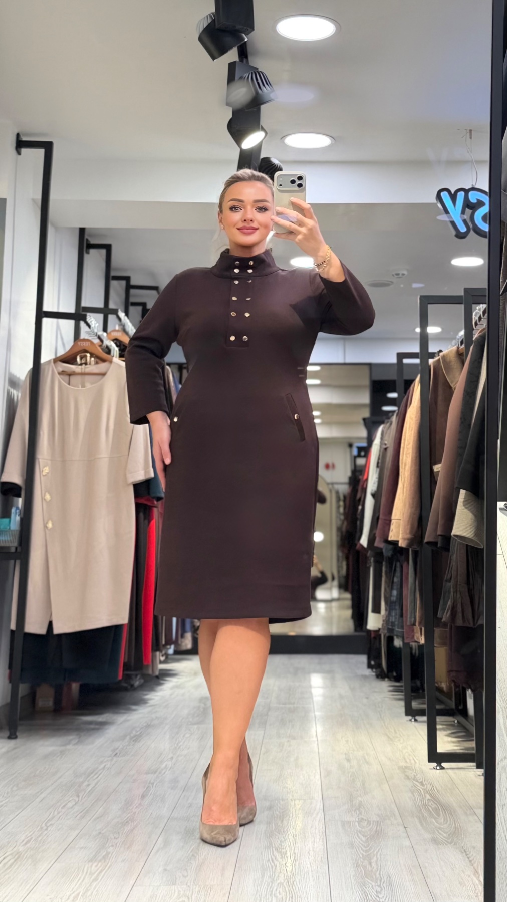 Платье TESSY 7367 — женская турецкая коллекция ALSHARM, ракурс 3