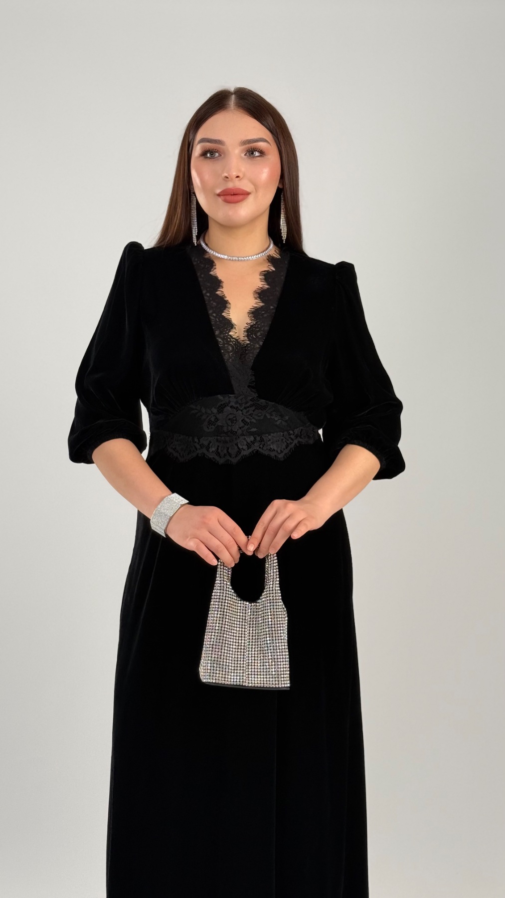 Платье CHIFFON 3539 — женская турецкая коллекция ALSHARM, ракурс 1